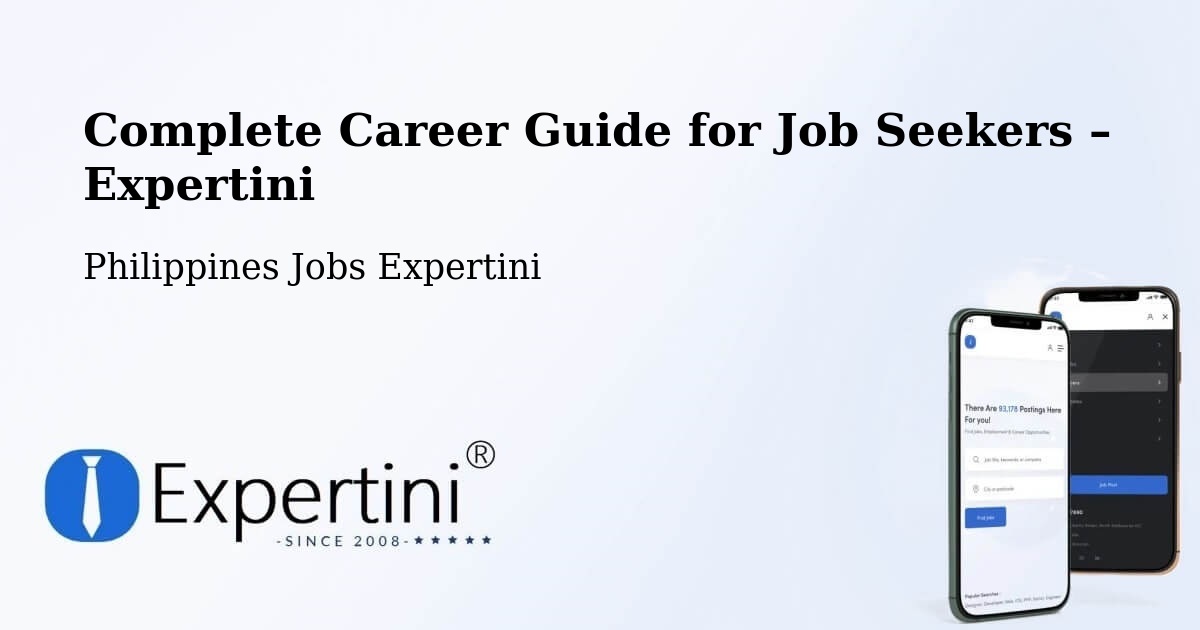 Career Guide for Job Seekers – Tambong - Tambong, Philippines Jobs Expertini