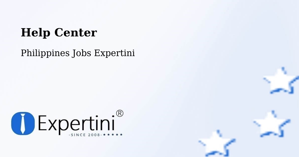 Help Center – Tambong - Philippines Jobs Expertini