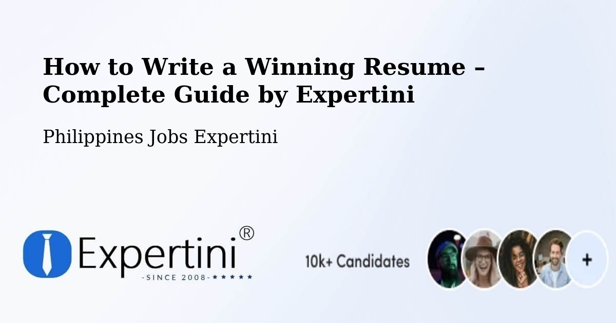 Resume Writing Guide for Job Seekers – Tambong - Tambong, Philippines Jobs Expertini